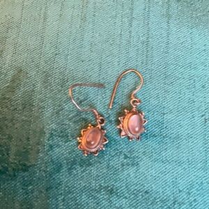 Vintagege moonstone silverr earrings